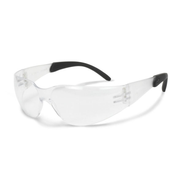 Radians Mirage RT Clear Safety Glasses with Rubber Tipped Temples MRR110ID